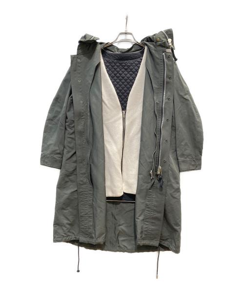 THE RERACS（ザ リラクス）THE RERACS (ザ リラクス) ライナー付きモッズコート グリーン サイズ:38の古着・服飾アイテム