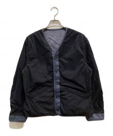 SCYEBASICS（サイベーシックス）の古着「N/P Light Taffeta Garment Dyed Reversible Shell Jacket」｜ブラック×ブルー