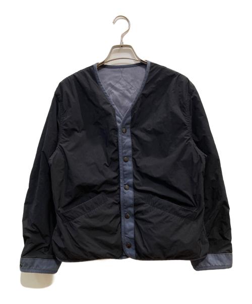 SCYEBASICS（サイベーシックス）SCYEBASICS (サイベーシックス) N/P Light Taffeta Garment Dyed Reversible Shell Jacket ブラック×ブルー サイズ:38の古着・服飾アイテム