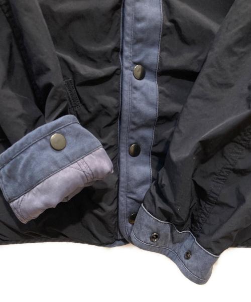 SCYEBASICS（サイベーシックス）SCYEBASICS (サイベーシックス) N/P Light Taffeta Garment Dyed Reversible Shell Jacket ブラック×ブルー サイズ:38の古着・服飾アイテム