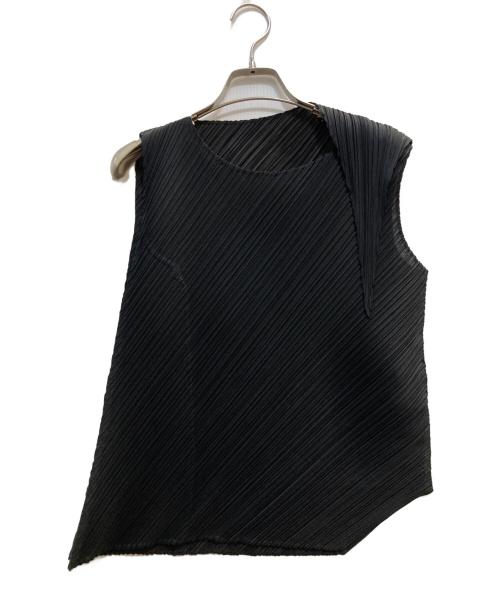 PLEATS PLEASE（プリーツプリーズ）PLEATS PLEASE (プリーツプリーズ) カットソー ブラック サイズ:3の古着・服飾アイテム