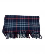 Burberry'sバーバリー）の古着「カシミヤストール」｜ネイビー