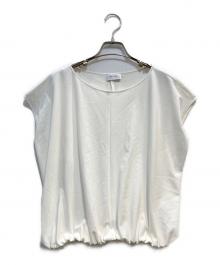 MOGA（モガ）の古着「トリアセハイテンションショート丈ブラウス」｜ベージュ