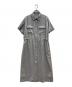 SOEJU（ソージュ）の古着「ロングシャツワンピース」｜グレー