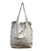 sisiiシシ）の古着「レザートートバッグ」｜ベージュ