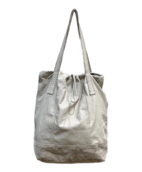 sisii（シシ）sisii (シシ) レザートートバッグ ベージュの古着・服飾アイテム