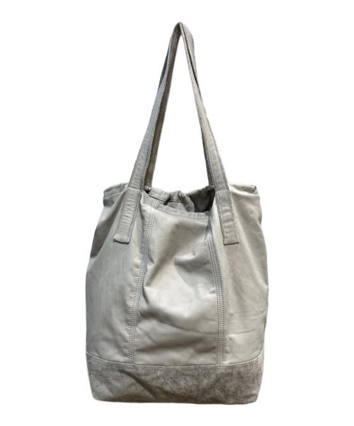 sisii（シシ）sisii (シシ) レザートートバッグ ベージュの古着・服飾アイテム