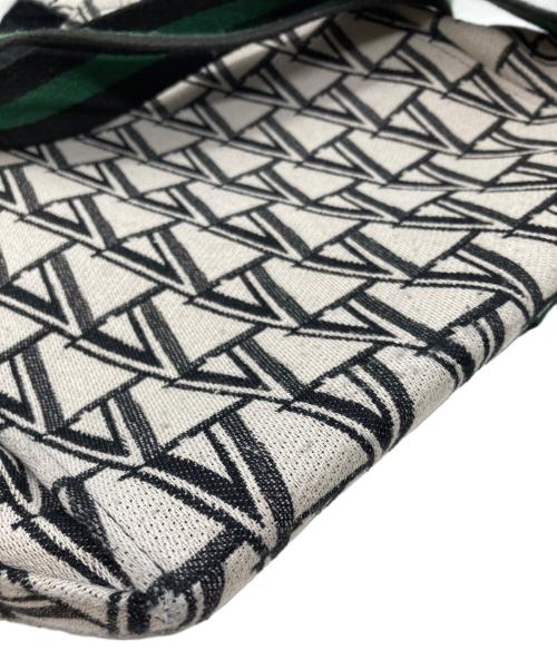 VERMEIL par iena（ヴェルメイユ パー イエナ）VERMEIL par iena (ヴェルメイユ パー イエナ) モノグラムロゴジャガードトート ベージュの古着・服飾アイテム