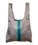 VERMEIL par ienaヴェルメイユ パー イエナ）の古着「モノグラムロゴエコバッグ」｜ベージュ