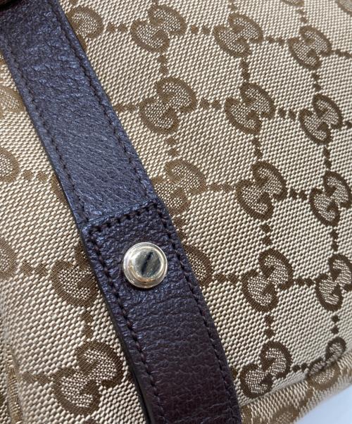 GUCCI（グッチ）GUCCI (グッチ) GGキャンバストートバッグ ブラウンの古着・服飾アイテム