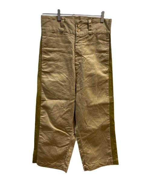 JUNYA WATANABE COMME des GARCONS（(ジュンヤワタナベ コムデギャルソン）JUNYA WATANABE COMME des GARCONS ((ジュンヤワタナベ コムデギャルソン) サイドラインパンツ ブラウン サイズ:SSの古着・服飾アイテム