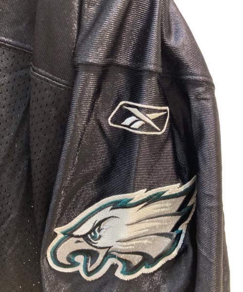 NFL（エヌエフエル）NFL (エヌエフエル) REEBOK (リーボック) EAGLES ゲームシャツ ブラック×グリーン サイズ:54の古着・服飾アイテム