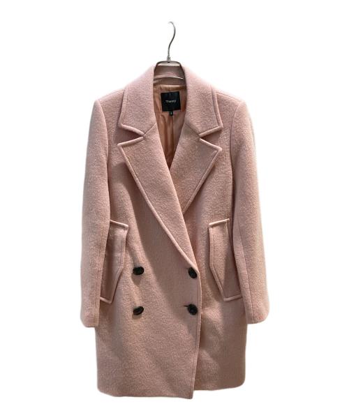 theory（セオリー）theory (セオリー) ウールコート ピンク サイズ:Sの古着・服飾アイテム