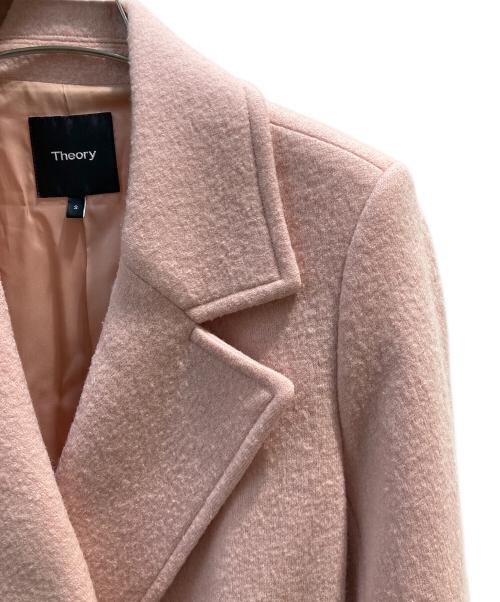 theory（セオリー）theory (セオリー) ウールコート ピンク サイズ:Sの古着・服飾アイテム