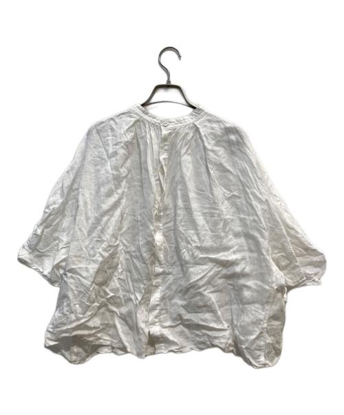 SLOBE IENA（スローブ イエナ）SLOBE IENA (スローブ イエナ) フレンチリネン2wayブラウス ホワイト サイズ:-の古着・服飾アイテム