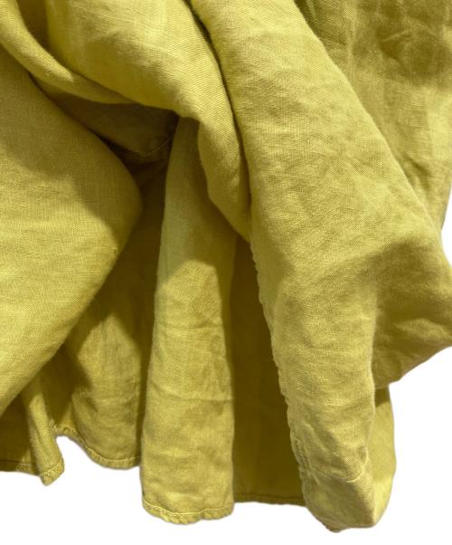 SLOBE IENA（スローブ イエナ）SLOBE IENA (スローブ イエナ) ボリュームスリーブリネンワンピース イエロー サイズ:38の古着・服飾アイテム