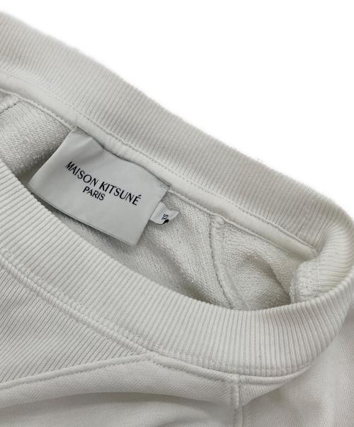maison kitsune（メゾンキツネ）maison kitsune (メゾンキツネ) FOX HEAD PATCH CLASSIC SWEATSHIRT ホワイト サイズ:XSの古着・服飾アイテム