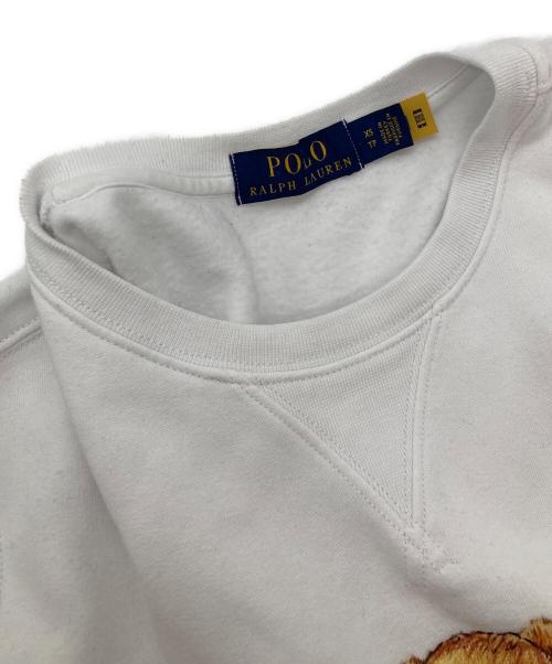 POLO RALPH LAUREN（ポロ・ラルフローレン）POLO RALPH LAUREN (ポロ・ラルフローレン) スウェット ホワイト サイズ:XSの古着・服飾アイテム