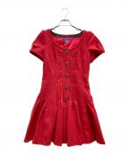BURBERRY BLUE LABELバーバリーロンドンブルーレーベル）の古着「ワンピース」｜レッド