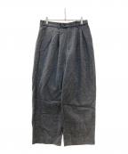 meltumメルタム）の古着「TWEED WIDE SLACKS」｜グレー