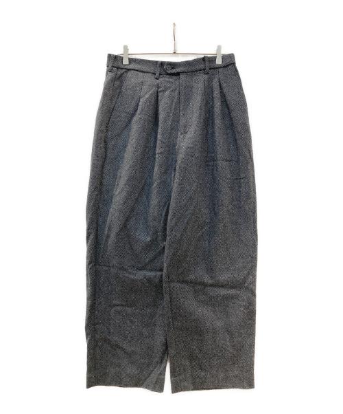meltum（メルタム）meltum (メルタム) TWEED WIDE SLACKS グレー サイズ:2の古着・服飾アイテム