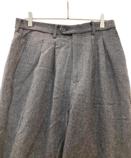 meltum（メルタム）meltum (メルタム) TWEED WIDE SLACKS グレー サイズ:2の古着・服飾アイテム