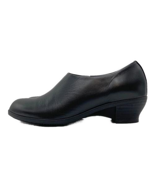 chausser（ショセ）chausser (ショセ) SLIP-ON HEEL SHOES BL ブラック サイズ:35の古着・服飾アイテム