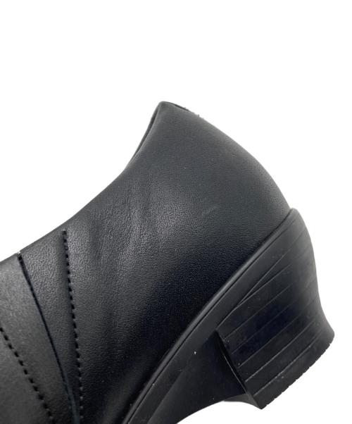 chausser（ショセ）chausser (ショセ) SLIP-ON HEEL SHOES BL ブラック サイズ:35の古着・服飾アイテム