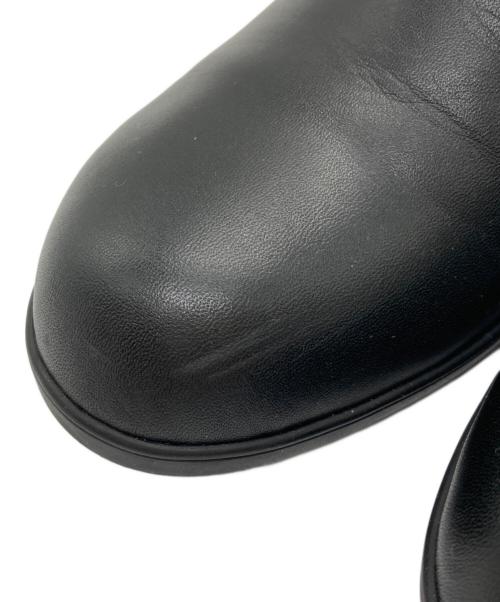 chausser（ショセ）chausser (ショセ) SLIP-ON HEEL SHOES BL ブラック サイズ:35の古着・服飾アイテム