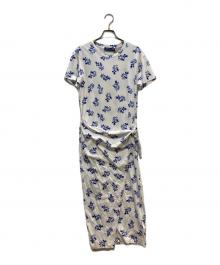 POLO RALPH LAUREN（ポロ・ラルフローレン）の古着「総柄ワンピース」｜ブルー