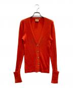 TORY BURCHトリーバーチ）の古着「金釦ニットカーディガン」｜オレンジ