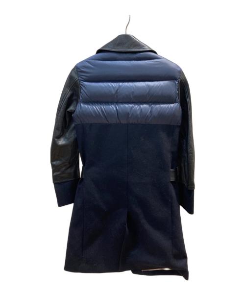 SueUNDERCOVER（スーアンダーカバー）SueUNDERCOVER (スーアンダーカバー) ライダースドッキングフラノコート ブラック サイズ:1の古着・服飾アイテム