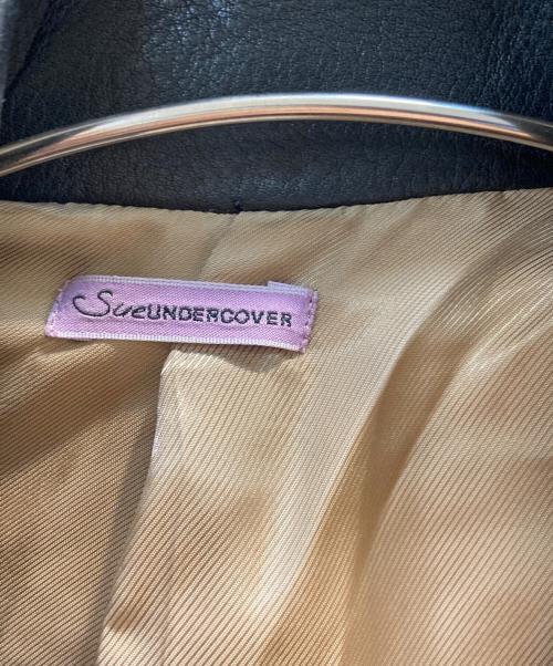SueUNDERCOVER（スーアンダーカバー）SueUNDERCOVER (スーアンダーカバー) ライダースドッキングフラノコート ブラック サイズ:1の古着・服飾アイテム