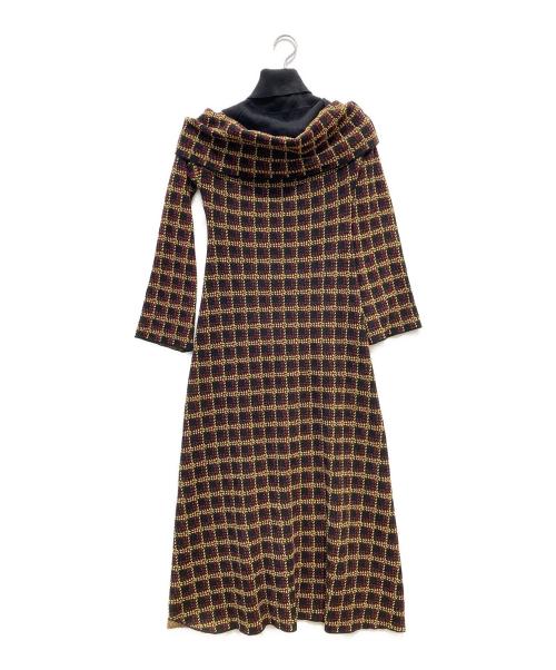 Ameri（アメリ）AMERI (アメリ) UND OFF SHOULDER KNIT DRESS ブラック サイズ:S 未使用品の古着・服飾アイテム