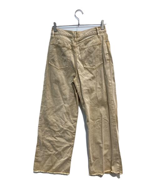 Spick and Span（スピック＆スパン）Spick and Span (スピックアンドスパン) ガーメントダイルーズフィットパンツ ベージュ サイズ:38の古着・服飾アイテム