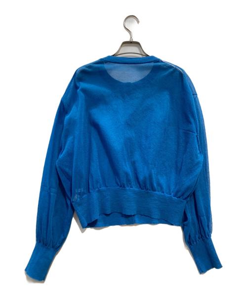 BEAUTY&YOUTH（ビューティーアンドユース）BEAUTY&YOUTH (ビューティーアンドユース) シアーカーディガン ブルー サイズ:-の古着・服飾アイテム