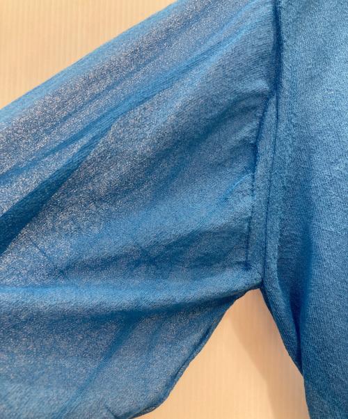 BEAUTY&YOUTH（ビューティーアンドユース）BEAUTY&YOUTH (ビューティーアンドユース) シアーカーディガン ブルー サイズ:-の古着・服飾アイテム