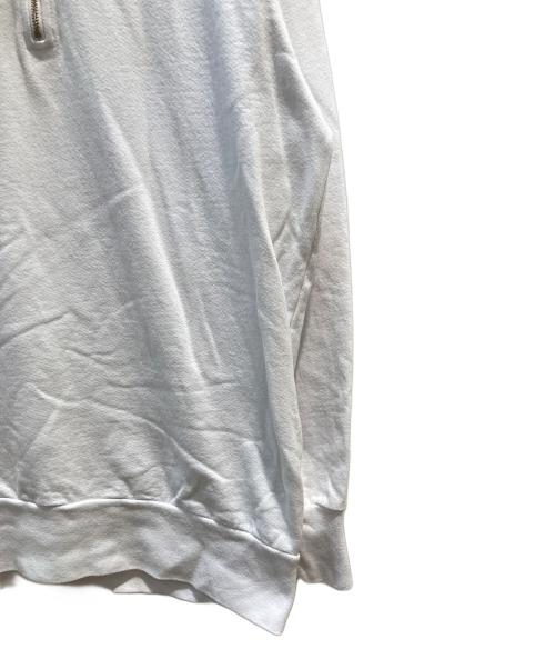 CALUX（キャラクス）CALUX (キャラクス) ハーフジップスウェット ホワイト サイズ:Fの古着・服飾アイテム