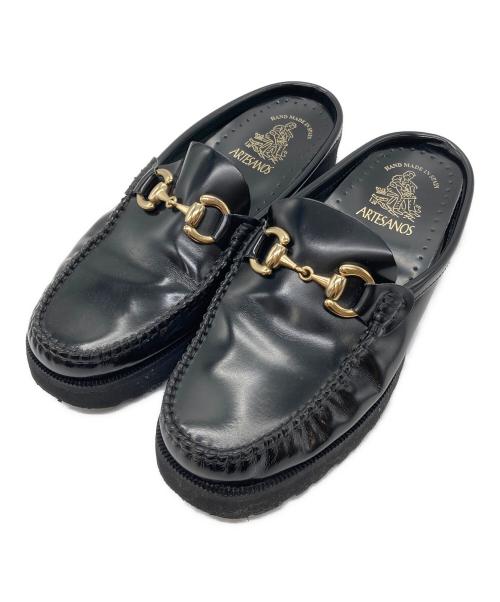 ARTESANOS（アルテサノス）artesanos (アルテサノス) ローファー ブラック サイズ:38の古着・服飾アイテム