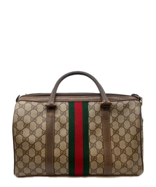 GUCCI（グッチ）GUCCI (グッチ) ミニボストンバッグ ブラウンの古着・服飾アイテム