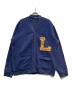 POLO RALPH LAUREN（ポロ・ラルフローレン）の古着「ロゴワッペンフリースカーディガン」｜ネイビー