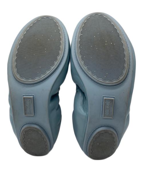 Salvatore Ferragamo（サルヴァトーレ フェラガモ）Salvatore Ferragamo (サルヴァトーレ フェラガモ) バレエパンプス スカイブルー サイズ:6 1/2の古着・服飾アイテム