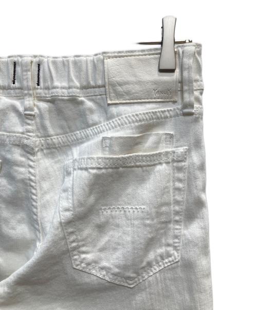YANUK（ヤヌーク）YANUK (ヤヌーク) リネン混パンツ ホワイト サイズ:S 未使用品の古着・服飾アイテム
