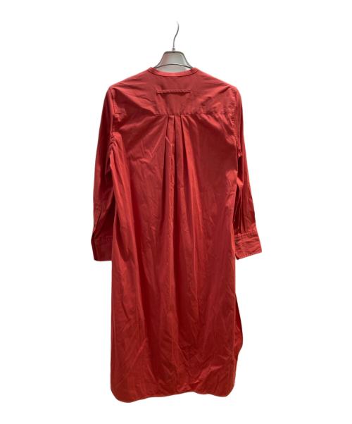 ticca（ティッカ）TICCA (ティッカ) ノーカラーワンピース レッド サイズ:Ｆの古着・服飾アイテム