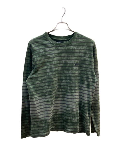 stussy（ステューシー）stussy (ステューシー) 長袖カットソー グリーン サイズ:Ｍの古着・服飾アイテム