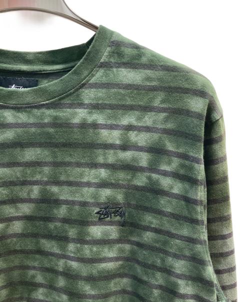 stussy（ステューシー）stussy (ステューシー) 長袖カットソー グリーン サイズ:Ｍの古着・服飾アイテム