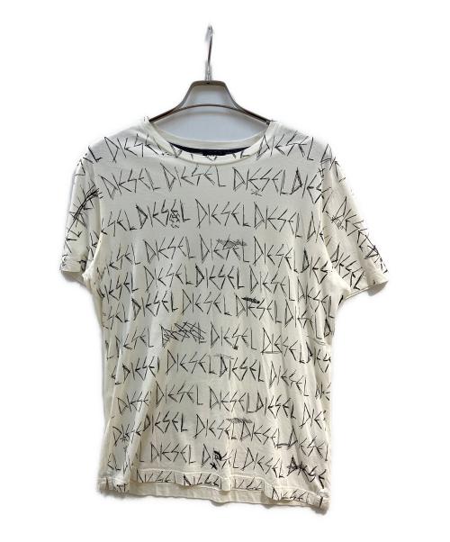 DIESEL（ディーゼル）DIESEL (ディーゼル) 半袖Tシャツ アイボリー サイズ:Sの古着・服飾アイテム