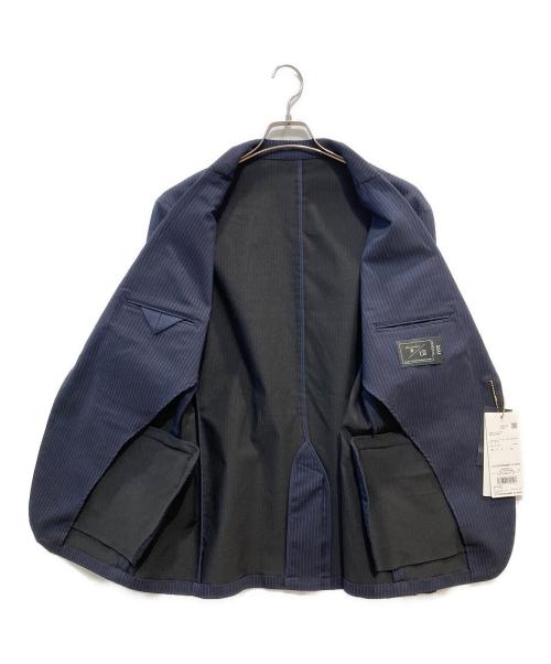 nano・universe（ナノ・ユニバース）nano・universe (ナノ・ユニバース) 「Damerino」ピンストライプ セットアップ ネイビー サイズ:XLの古着・服飾アイテム