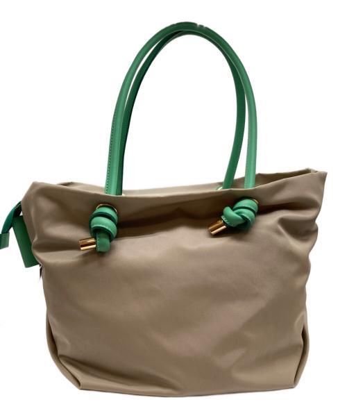 VIOLAd'ORO（ヴィオラドーロ）VIOLAd'ORO (ヴィオラドーロ) ハンドバッグ　BIANCA グリーンの古着・服飾アイテム