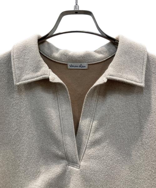 STEVEN ALAN（スティーブンアラン）STEVEN ALAN (スティーブンアラン) スキッパー ネック プルオーバー ベージュ サイズ:記載なしの古着・服飾アイテム